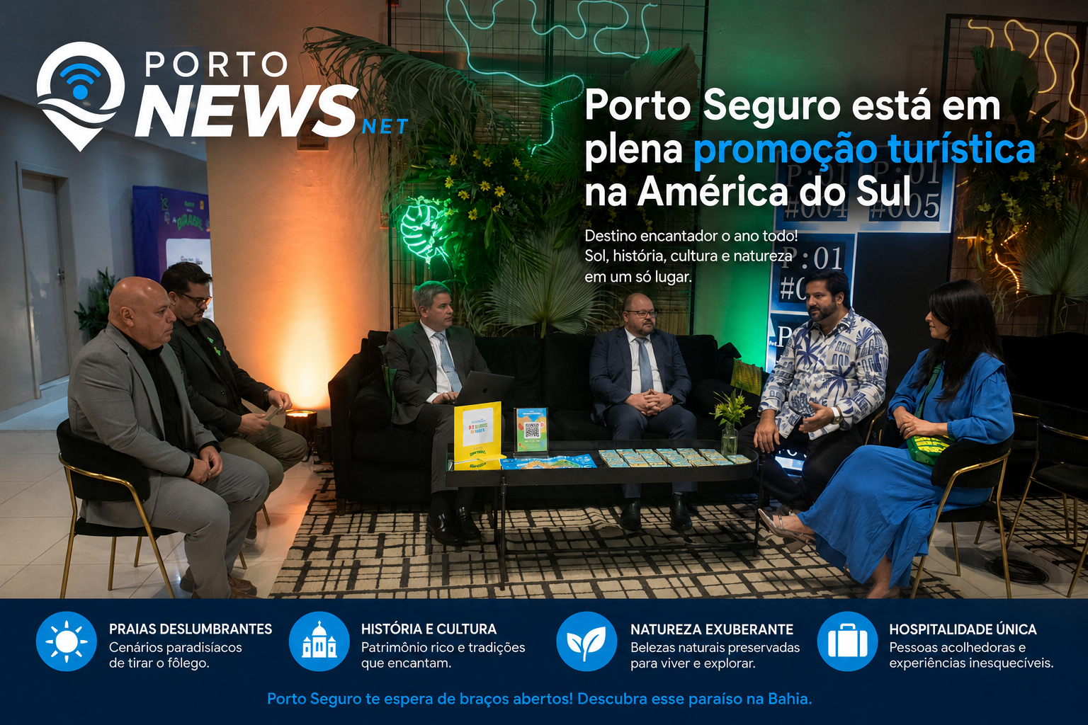 Porto Seguro está em plena promoção turística na América do Sul