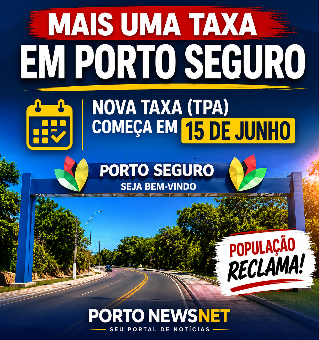 Mais uma taxa em Porto Seguro? População questiona nova cobrança da TPA a partir de 15 de junho