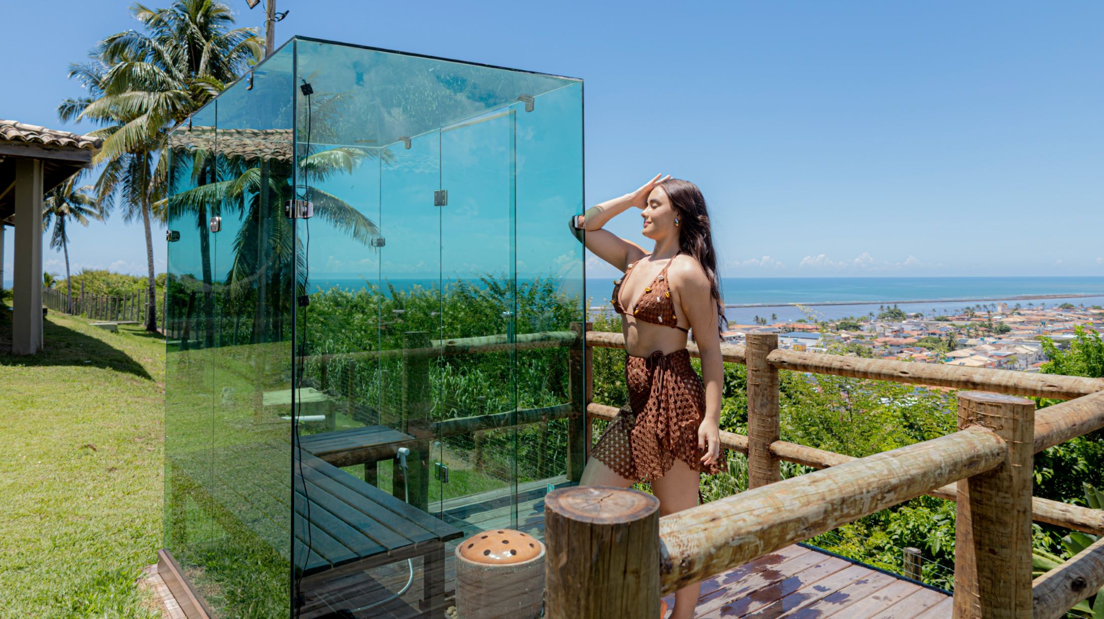 Eco Bahia Hotel inaugura sauna ao ar livre