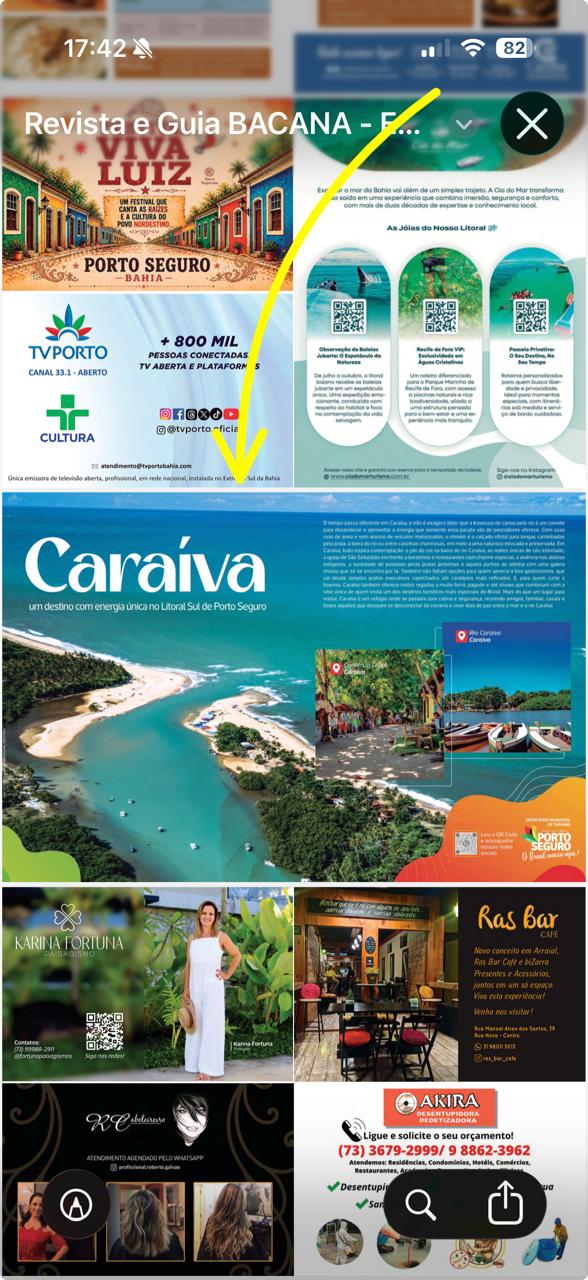 Revista Bacana destaca Caraíva e reforça visibilidade turística de Porto Seguro