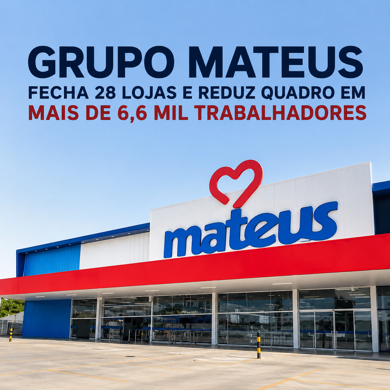 Grupo Mateus fecha 28 lojas e reduz quadro em mais de 6,6 mil trabalhadores