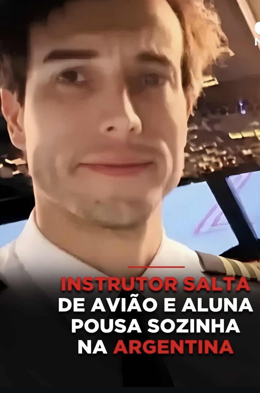 INSTRUTOR SALTA DE AVIÃO EM PLENO VOO, MORRE E ALUNA CONSEGUE POUSAR SOZINHA NA ARGENTINA